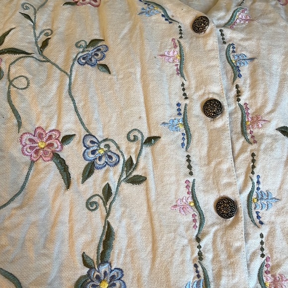 La Scelta Cotton Embroidered Vest - Picture 6 of 6